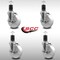 Service Caster 5'' SS Nylon Swivel 1-5/8'' Expanding Stem Caster Set with Brake, 4PK SCC-SSEX20S514-NYS-TLB-158-4 - alternate 4